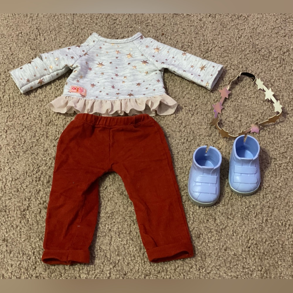 5 piece Our Generation deluxe casual school outfit for 18” dolls